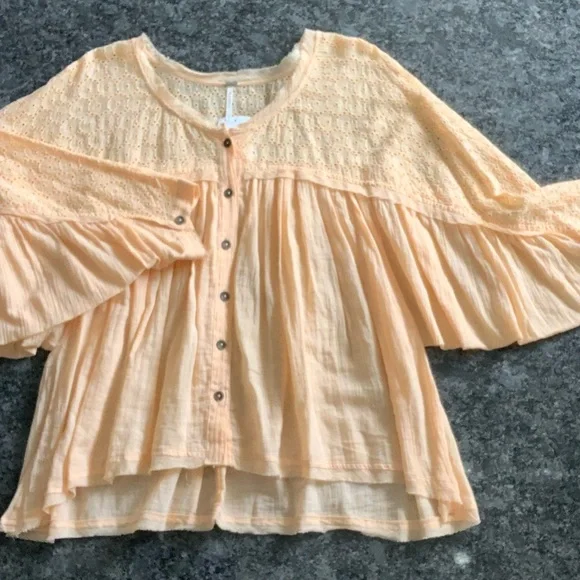 Free People Eyelet Top - Picture 1 of 10